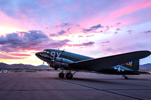 10 Beautiful skies on display behind the C-47